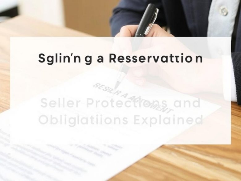 Signing a Reservation Agreement: Seller Protections and Obligations Explained
